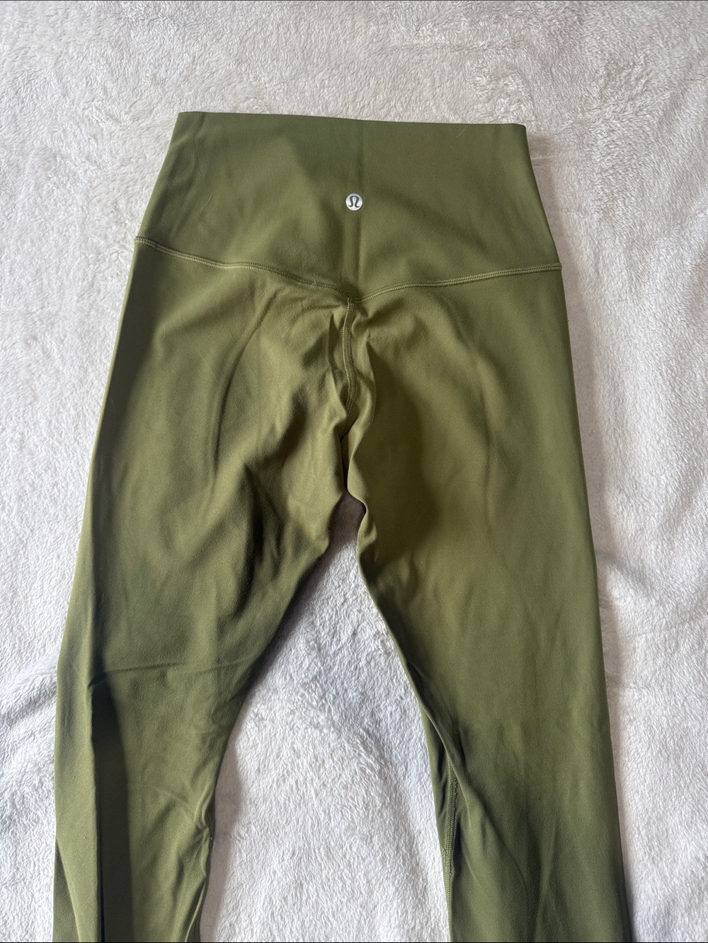 lululemon athletica Align High Waist Crop 23” Olive Green Legging / Single Lined - Picture 2 of 5
